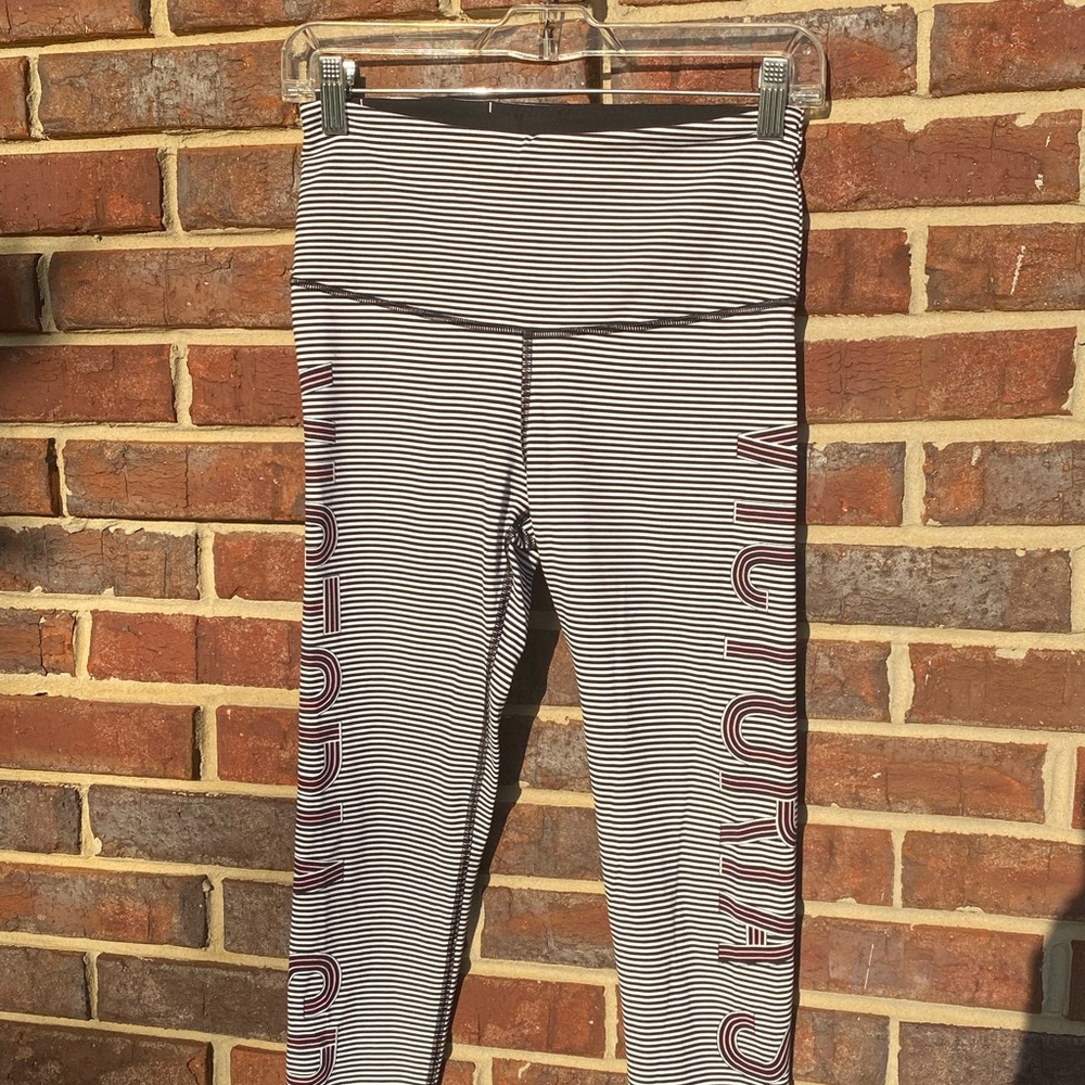 Victoria's Secret Knockout Sport Leggings Small/P Black and White stripe